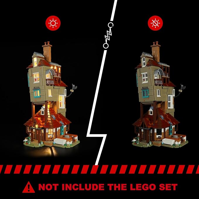BRIKSMAX 2.0 Light Kit for The Burrow Collectors' Edition - Innovative LED Lighting Compatible with Harry Potter 76437 - Lego Set Not Included