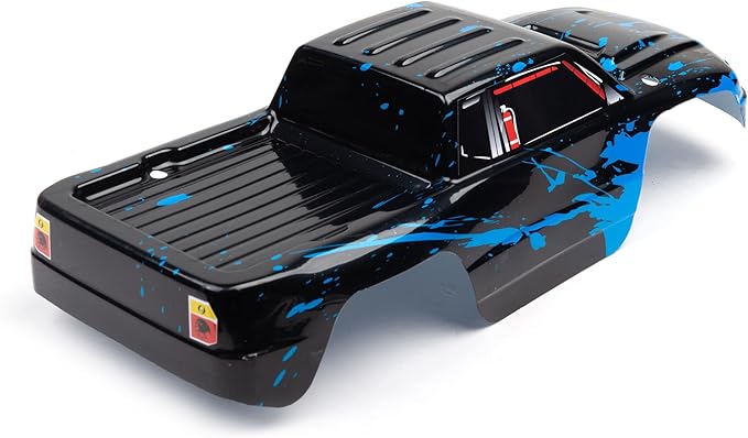 SummitLink Custom Body Compatible for 1/10 Scale RC Car or Truck (Truck not Included) (Muddy Blue Over Black)