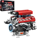 Reobrix V8 Engine Building Set for Adults 1101 PCS Mechanical Building Blocks with Realistic Engine Motor Car Engine Engineering DIY Model Kit STEM Educational Gift for Car Lovers &amp Collectors