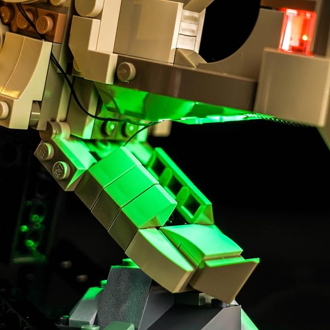 Upgraded Led Light Kit Compatible with Lego Dinosaur Fossils Triceratops Skull Building Set Lights Decoration Compatible with Lego 76969 (Model Not Included)