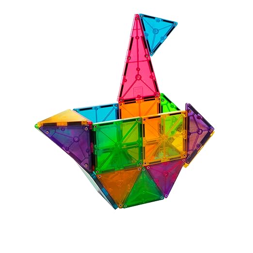 MAGNA-TILES Classic 32-Piece Magnetic Construction Set The ORIGINAL Magnetic Building Brand