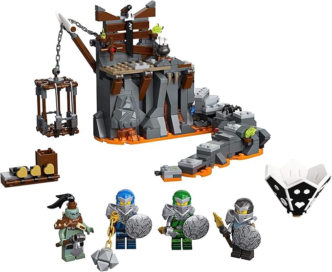 LEGO NINJAGO Journey to The Skull Dungeons 71717 Ninja Playset Building Toy for Kids Featuring Ninja Action Figures (401 Pieces)