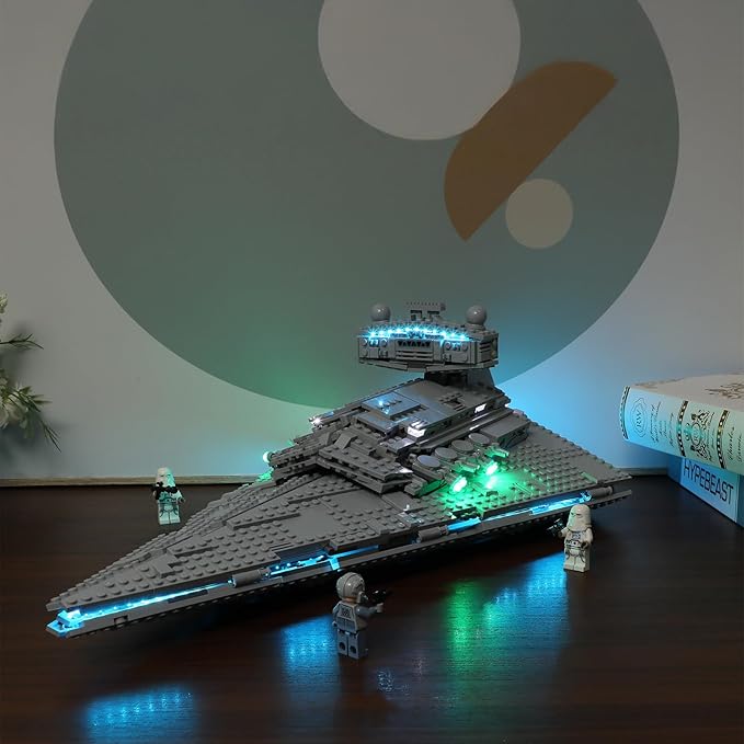 BRIKSMAX Light Kit for Imperial Star Destroyer - LED Lighting Compatible With Star Wars 75394 Building Set - Lego Set Not Included