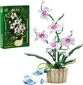 Icons Orchid Flowers Building Set Exquisite Orchid Bonsai for Adult- Compatible with Lego Flowers Ideal for Mothers and Valentine's Day Display (1192pcs)