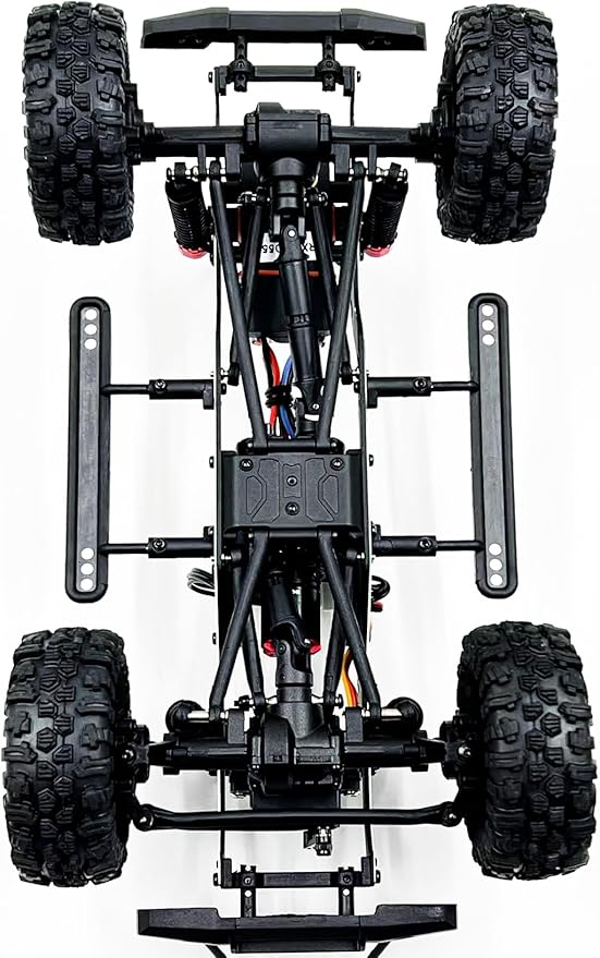 HOBBYPLUS CR-18P V3 Brushless Rushmore in Red - 1/18 Scale RC Truck Crawler with Off-Road RC Trucks Features Portal Axles &amp Metal Gears - Ready-to-Run 2S/3S LiPo Compatible (1810417-V3)