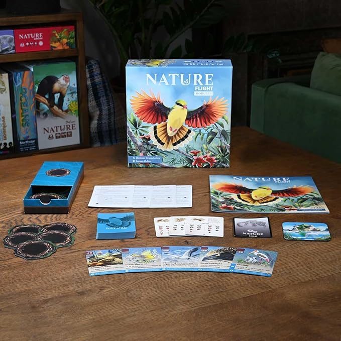 Northstar Game Studio Nature Board Game Expansion Module 1: Flight | Adapt Species in a Changing Environment | Strategy Game for Adults Teens Families and Solo | 1-4 Players Age 10+