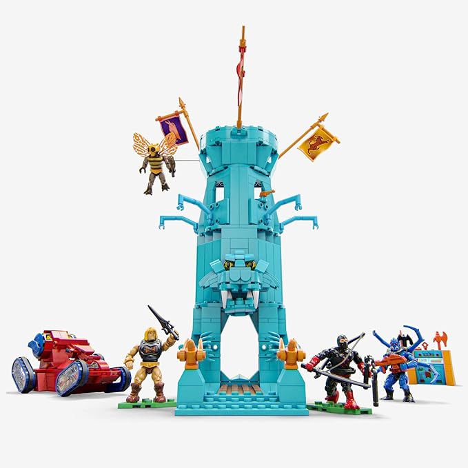 Mattel MEGA Masters of The Universe Eternia Battleground Toy Building Set Small HFF28