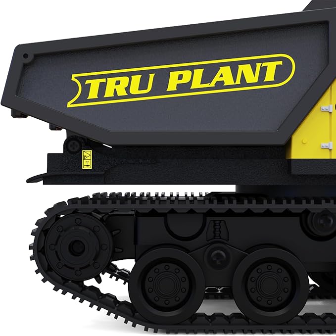 Pro-Grade Tracked Remote Control Dump Truck for Adult Metal Micro-Scale RC Construction Model with Gyro Straight-Line Assist Includes Portable Carry Case