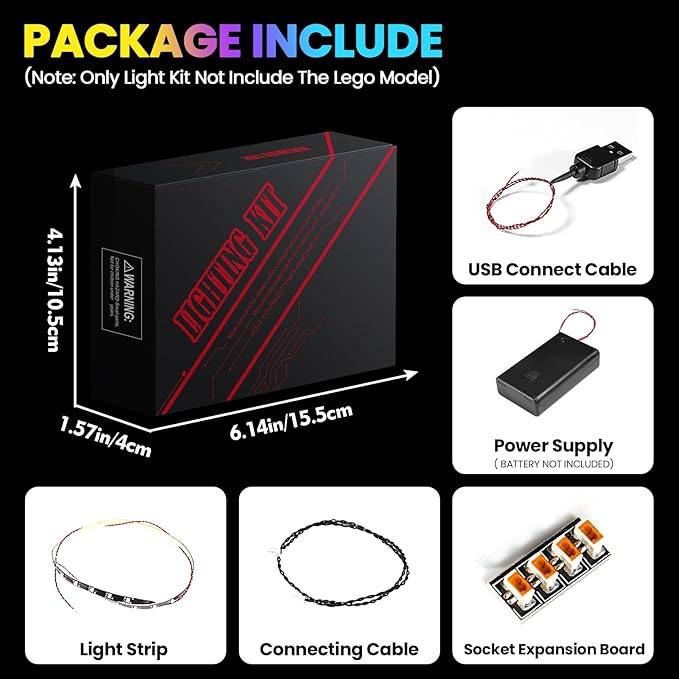 Upgraded Led Light Kit Compatible with Lego Love Building Set Lights Decoration Compatible with Lego 31214 Gift Ideas for Valentine's Day Birthdays Wedding (Model Not Included)