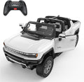 RASTAR Remote Control Car 1/16 Scale GMC Hummer EV Pickup RC Car Electric Off-Road Monster RC Hummer Truck for Kids Boys White 2.4G