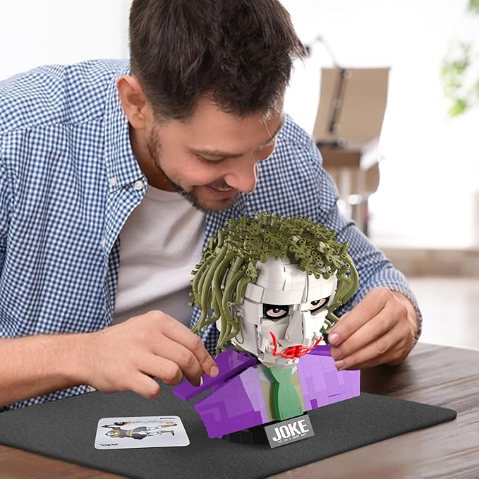 Clown Prince of Crime Building Set Compatible with Lego for Adults Display Collectible Decoration Set for Joke Avid Fans