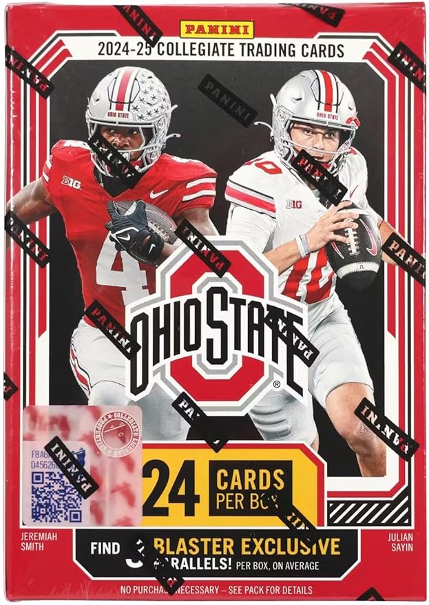 2025 Panini Nil The Ohio State University 6-Pack Blaster Trading Card Box (Find Blaster Exclusive Red White &amp Blue Parallels)