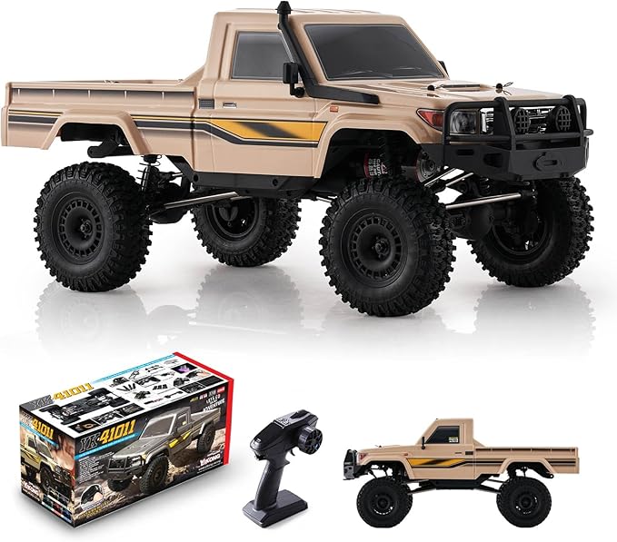 EAZYRC YKHOBBY 1/10 Scale 4X4 RC Rock Crawlers- LC79 Style 4WD Off-Road RC Rock Trucks Manual Diff Locks 2-Speed Transmission Upgradeable Brushed Motor 4WD Off-Road RTR for Adults &amp Teens
