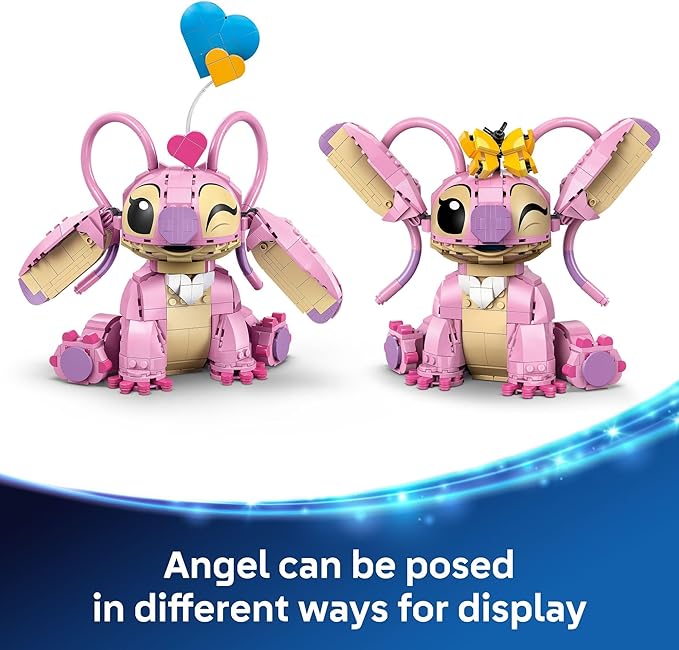 LEGO Disney Angel Lilo &amp Stitch Kids Toy - Room Decor and Building Set for Girls and Boys Ages 9+ - Birthday Gift Idea for Young Fans Who Love Stitch Stuff and Learning Toys - 43257