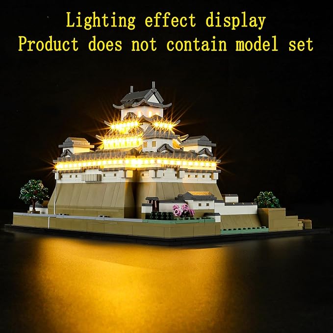 LED Light Kit Compatible with Lego Himeji Castle - Lighting Set for Architecture 21060 (Model Set Not Included)