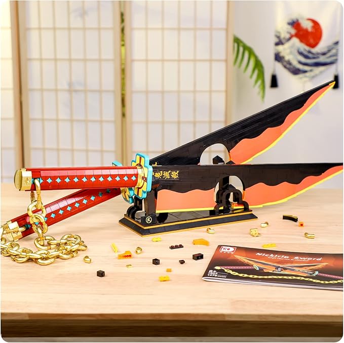TOY PLAYER Uzui Tengen Demon Sword Building Set Compatible with Lego Katana Building Set for Anime Fans(1478+ Pcs)
