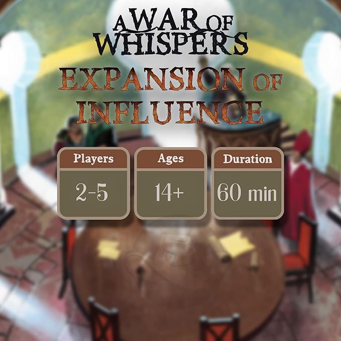 A War of Whispers: Expansion of Influence – 5-Player Support &amp New Factions Strategic Board Game Expansion Ages 14+ Dark Fantasy Wargame