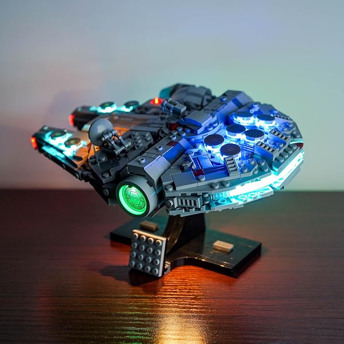 VONADO LED Light Kit Compatible with Lego Millennium Falcon 75375 - Creative Lighting Set Accessories