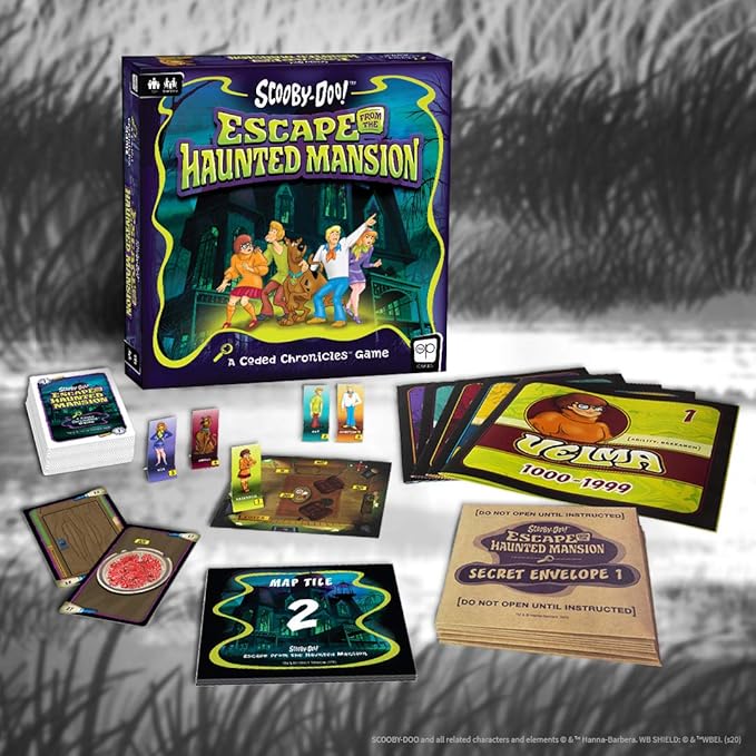 Scooby-Doo: Escape from The Haunted Mansion - A Coded Chronicles Game | Escape Room Game for Kids &amp Adults | Featuring Iconic Characters and Mysteries | Officially Licensed Hanna-Barbera Game