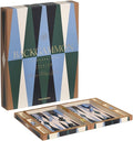 Printworks Lacquered Backgammon – Luxury Wooden Board with Acrylic Pieces Large Coffee Table Game for Adults Modern Display-Ready Set