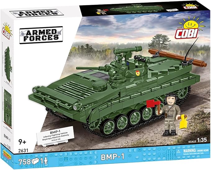 COBI Armed Forces BMP-1 (Boyevaya Mashina Pekhoty 2-in-1 DDR/RUS) Building Set 758 Pieces
