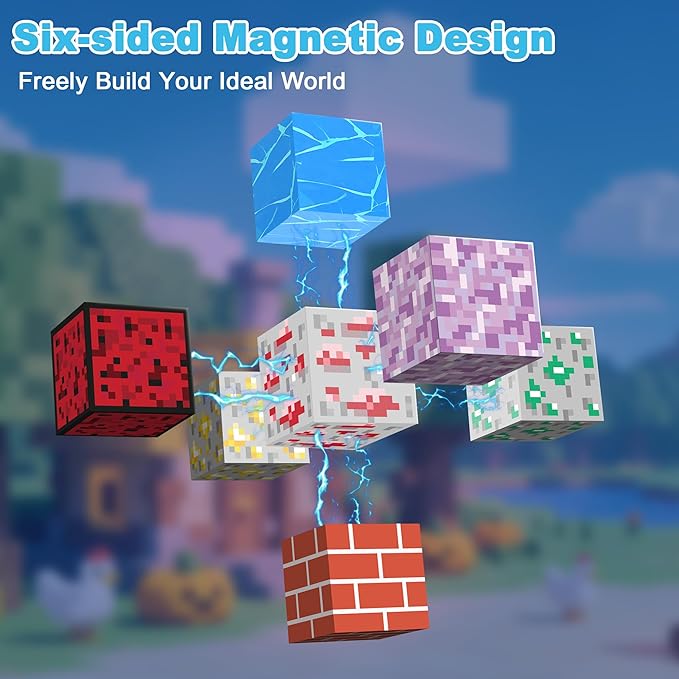 200PCS Magnetic Blocks Building Blocks for Kids Magnetic Tiles Build World Set Magnetic Cubes Toys Games Christmas Birthday Gifts for Boys Girls Ages 4 5 6 7 8 10