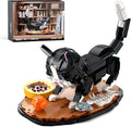 Tuxedo Cat Building Sets for AdultAnimal Black Cat Building Blocks Toy with Display BaseHome or Office DecorGift for Teens Kid Boys Girls 8+ (1200pcs)
