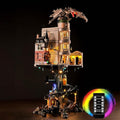 Upgraded Led Light Kit for Lego Gringotts Wizard Bank Horcrux War Building Set Remote Version Compatible with Lego 76417 Best Gifts for Adults (Model Not Included)