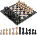Radicaln Marble Chess Set 12'' Inches Black and Coral Handmade Luxury Board Games for Adults Ideal Marble Chess Board Game Set &amp Chess Pieces for Home Decor