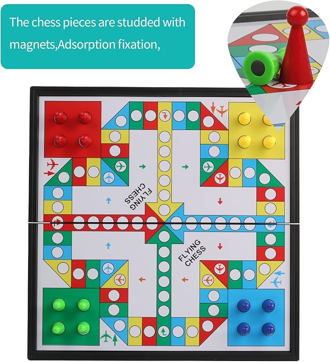 Andux Foldable Magnetic Flying Chess Portable Board Game Set CXYXQ-03 (M)