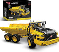 Mould King 17010 Engineering Dump Truck Building Block Kits MOC Building Blocks Set to Build Gift for Age 14+/Adult Collections Enthusiasts(1888 Pieces with Motor/APP Remote Control)