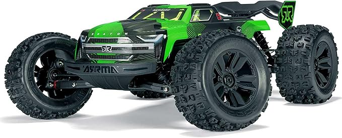 ARRMA RC Truck 1/8 KRATON 4X4 6S BLX BRUSHLESS V6 Speed Truck RTR (Lipo Battery and Charger Not Included) (Green/Black) ARA8608V6T3