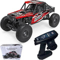 LDRC 18499 RC Climbing Car 1/18 Full Proportion Rc Offroad 4x4 Crawler Pipe Rack Vehicle Cars Model RTR (Red)