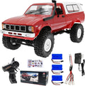 WPL C24 1/16 Scale 4x4 RC Rock CrawlerRC Crawlers RC Truck - RTR Off-Road Truck with 2.4GHz Remote Controller All-Terrain car for 14 Years &amp Up (Red)