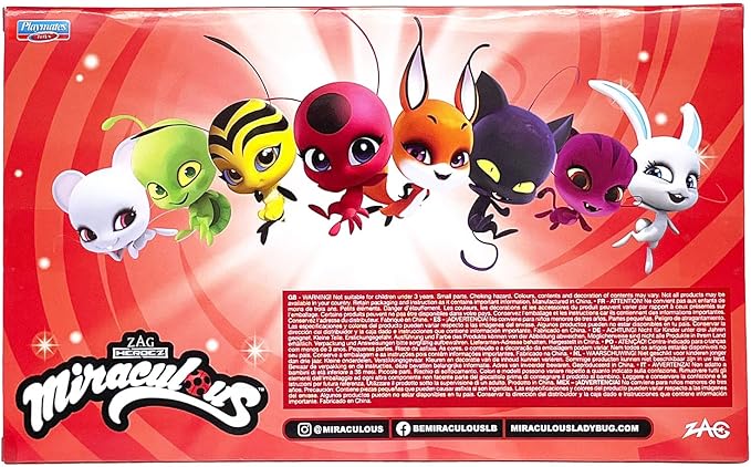 Bandai - Miraculous Tikki Plagg Trixx Wayzz Pollen Nooroo Fluff and Duusu 8 Kwamis Pack - Mini Figure Collection-P50532 P50532 Multi-Colour