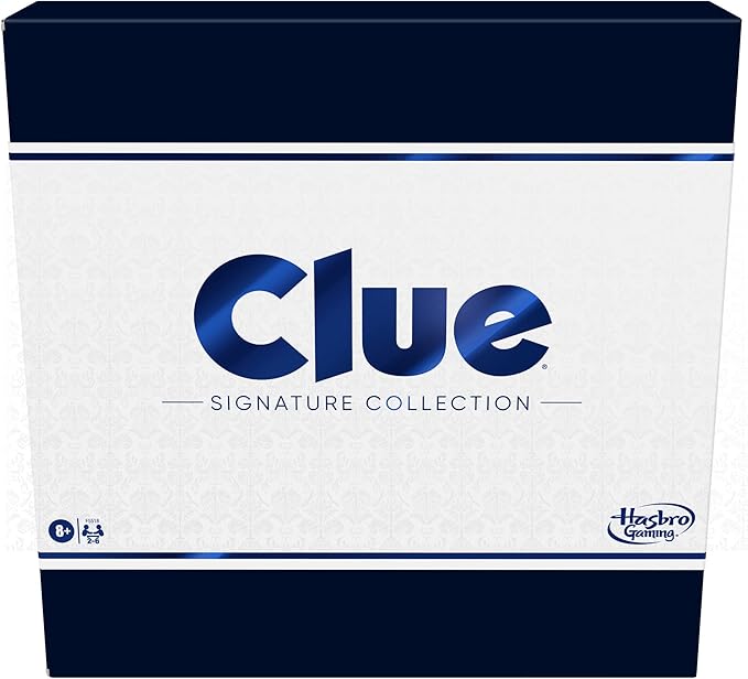 Hasbro Gaming Clue Board Game Signature Collection Premium Packaging and Components Family Games for Kids and Adults Mystery Games for 2 to 6 Players