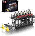 Mould King 10209 Aircraft Carrier Engine Building Sets Intelligent Chip Drive Engine Model Kit That Runs Build Your Own STEM Model Engine Gift for Age 14+/Adult Collections Enthusiasts (3222+ PCS)
