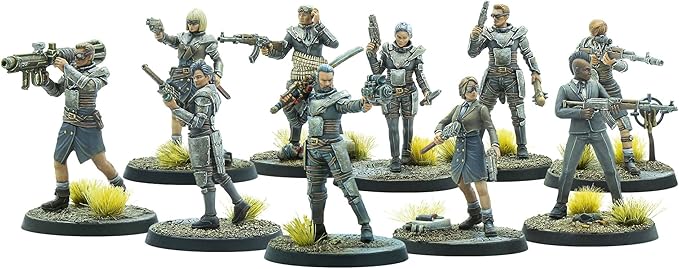 Modiphius Entertainment: Fallout Wasteland Warfare: Raiders - The Operators - 10 Unpainted Figures Nuka World Wave Miniatures Compatible w/ Factions