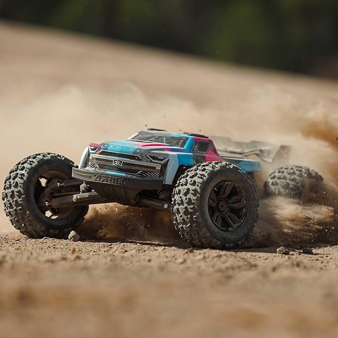 ARRMA RC Truck 1/8 KRATON 4X4 6S BLX BRUSHLESS V6 Speed Truck RTR (Lipo Battery and Charger Not Included) (Blue/Pink) ARA8608V6T2
