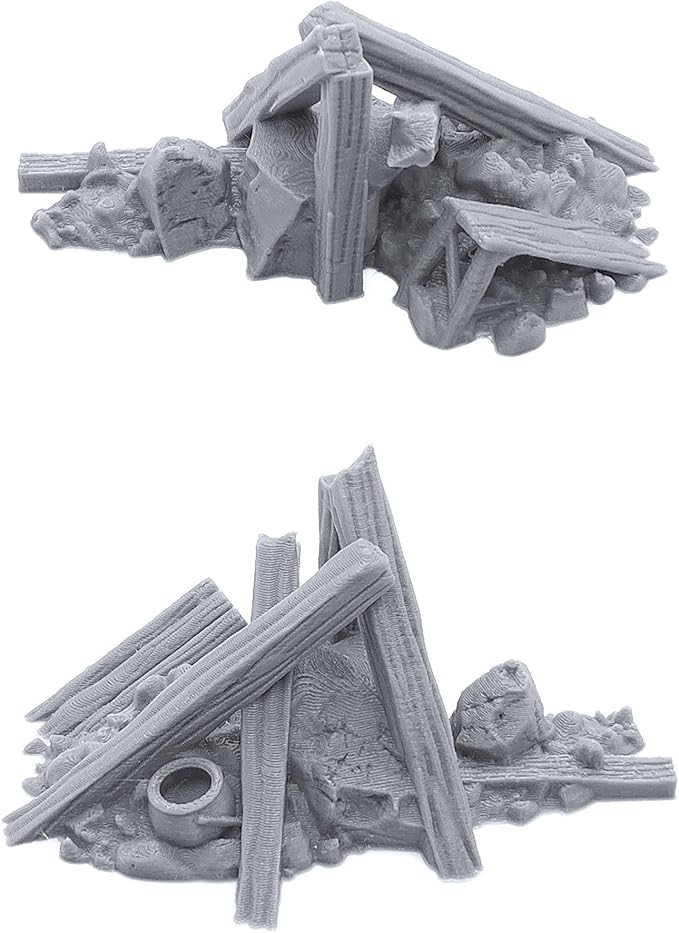 EnderToys Urban Rubble - DND Terrain - 32mm Scenery for Tabletop Miniatures