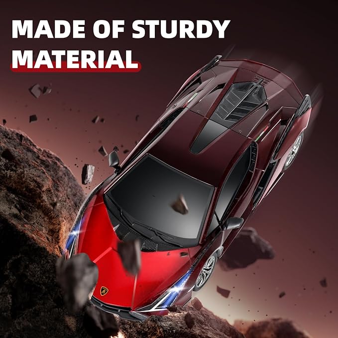 MIEBELY Lamboghini RC Car - 1:24 Scale Lambo Toy Car 3.7V 500mAh Sián Fast Remote Control Car for Boys 8-12 Rc Race Model Birthday Gifts for Kids Adults Boys Girls Age 6-12 Year Old