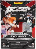 2025 Panini Prizm Draft Picks Football 6-Pack Hobby Blaster Trading Card Box (1 Silver Prizm Per Box)