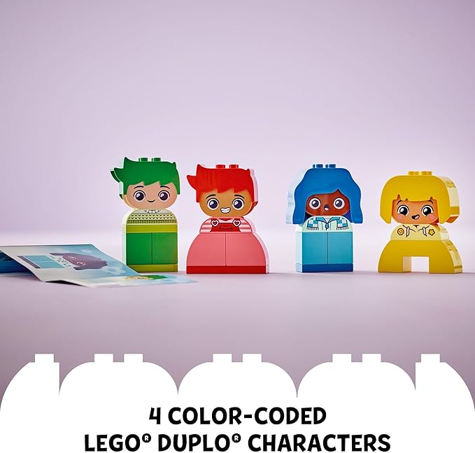 LEGO DUPLO My First Big Feelings &amp Emotions Interactive Toy Colored Building Bricks and 4 Characters Social and Emotional Play for Preschoolers 1 Year Old and Up 10415