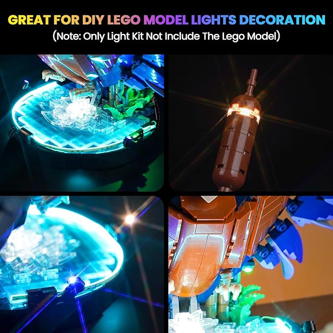 Upgraded Led Light Kit Compatible with Lego Kingfisher Bird Building Set Lights Decoration Lego 10331 (Model Not Included)