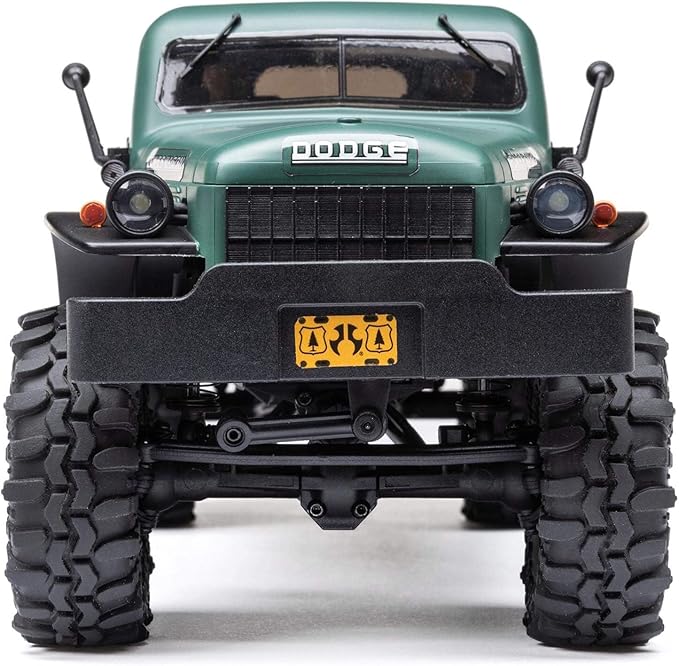 Axial RC Truck SCX24 40's 4 Door Dodge Power Wagon Green 1/24 4 Wheel Drive-RTR(Everything Needed to Run Included) AXI00007T2