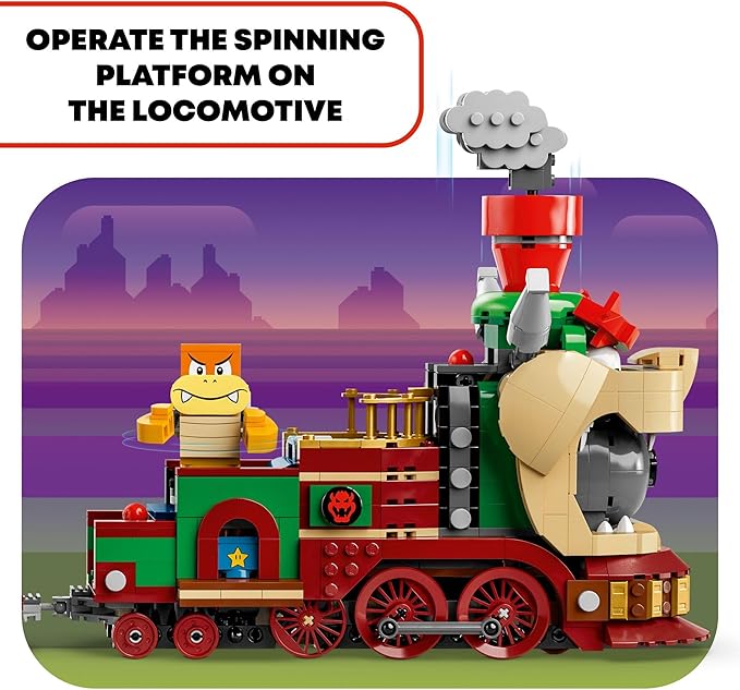 LEGO Super Mario The Bowser Express Train Toy - Building Toys for Boys &amp Girls Ages 9+ Years - Pretend Play W/Minifigures - Gift Idea for Kids - 71437
