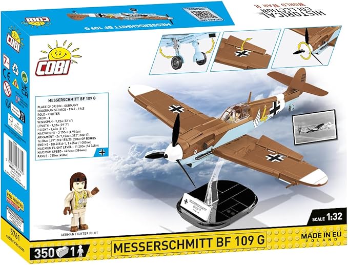 COBI Historical Collection WWII Messerschmitt BF 109 G Plane