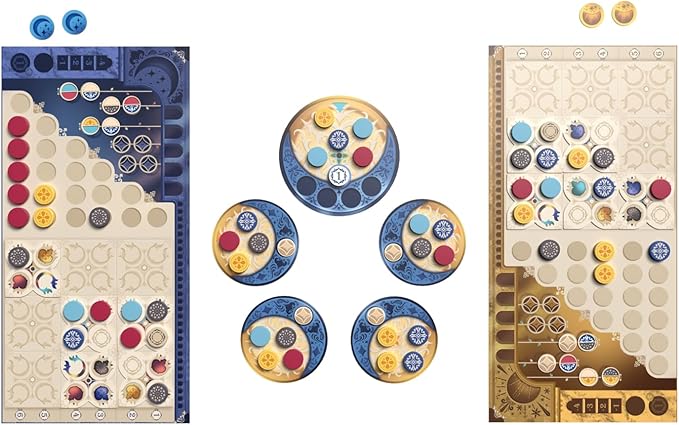 Asmodee Azul Duel Board Game - Competitive Head-to-Head Tile-Placement Strategy Game Stunning Mosaic Art and Quick Gameplay for Kids &amp Adults Ages 8+ 2 Players 30-45 Minute Playtime