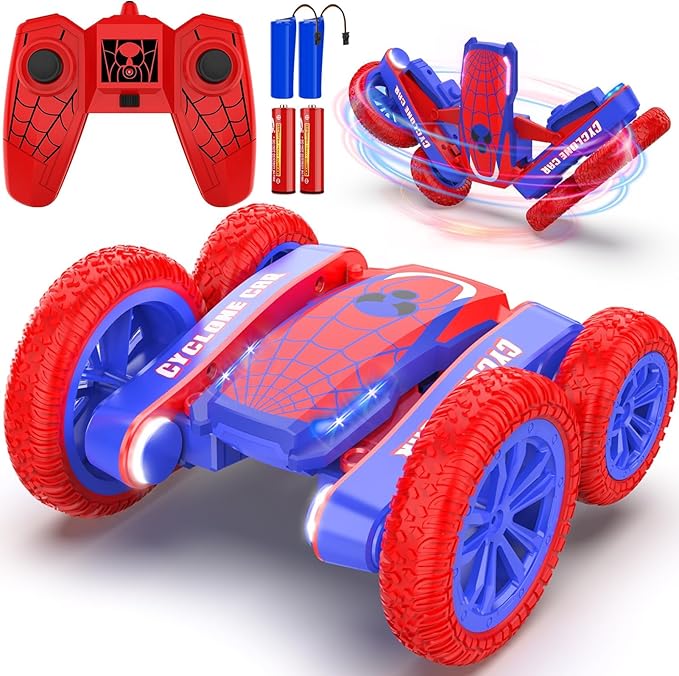 Remote Control Car Spider RC Cars Double Sided 360°Flip 4WD Rechargeable Drift RC Race Car Boys Toys Birthday Gifts for 4 5 6 7 8 9 10 11 12 Year Old Boys Easter Basket Stuffers for Kids