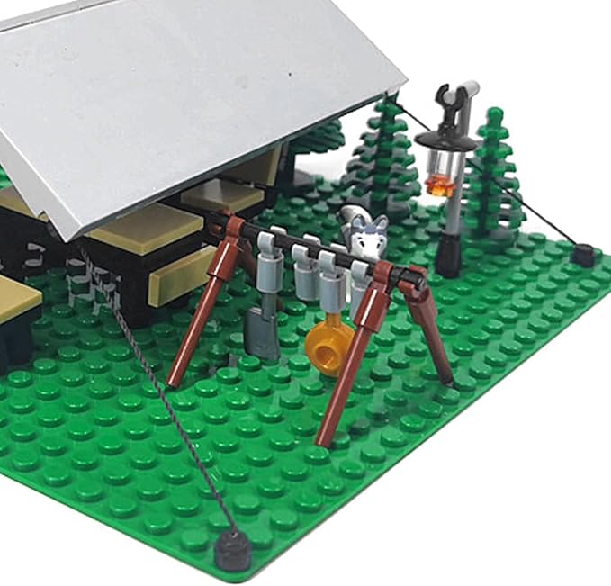 Universal Urban Camping Building Set Outdoor Forest Tent Adventure Toy Can Be Used to Build Tents Bonfires and Camping Can be Used with Lego(Pc106)